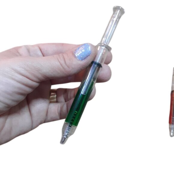 4 Piece Set Of Sy-ringe Nurse, Doctor Medical Funny Christmas Gift Pens - Picture 11 of 16